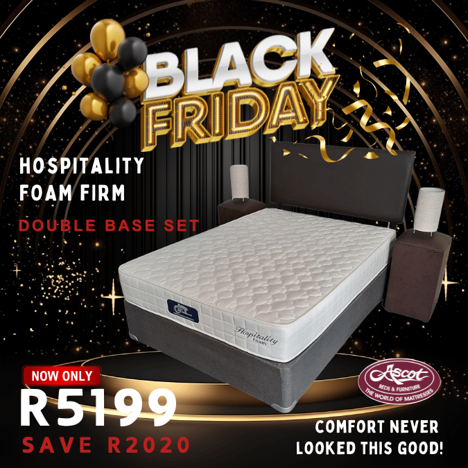 Hospitality Foam Firm Double Base Set